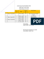 Jadwal Ujian Satuan Pendidikan