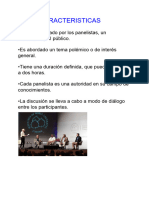 Jesus Antonio Mendoza Peña - Tarea 1. ¿Cómo Es Un Panel de Discusión - 1.1 ¿Cuáles Son Las Características de Un Panel