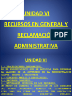 Unidad Vi - Recursos y Reclamación Administrativa. (1)
