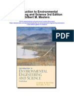 Introduction To Environmental Engineering and Science 3Rd Edition Gilbert M Masters Full Chapter