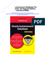 Oracle Autonomous Database For Dummies 3Rd Special Edition Lawrence Miller Full Chapter