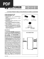 HCC/HCF40102B HCC/HCF40103B: 8-Stage Presettable Synchronous Down Counters