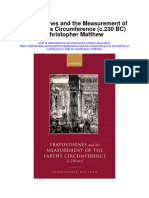 Eratosthenes and The Measurement of The Earths Circumference C 230 BC Christopher Matthew Full Chapter