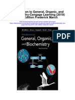 Download Introduction To General Organic And Biochemistry Cengage Learning 2019 12Th Edition Frederick March full chapter