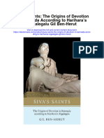 Sivas Saints The Origins of Devotion in Kannada According To Hariharas Ragalegalu Gil Ben Herut All Chapter