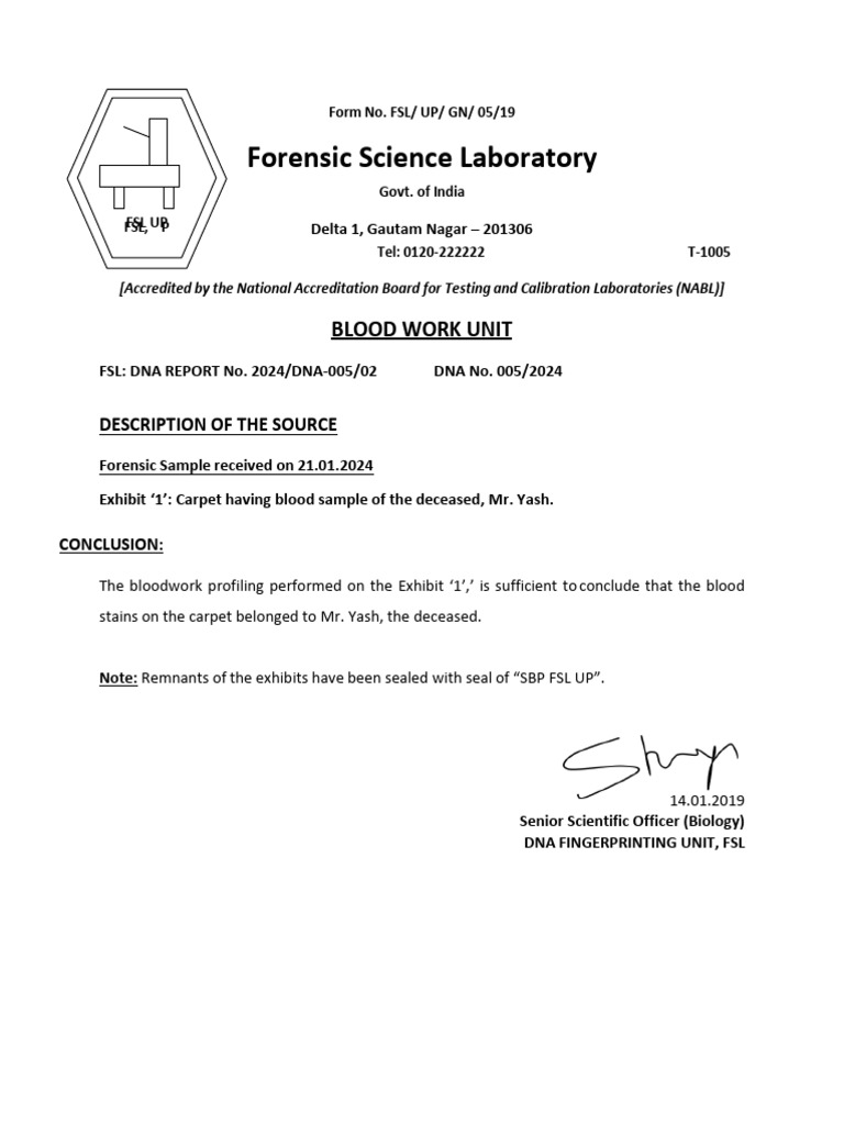 Forensic DNA Analysis Report 2024 | PDF | Forensic Science | Dna Profiling