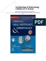 Orbans Oral Histology Embryology 15Th Edition G S Kumar Full Chapter