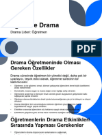 Eğitimde Drama - Drama - Lideri - Öğretmen