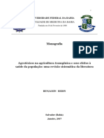 Benjamin Bedin - Agrotóxicos na agricultura transgênica seus efeitos à saúde da população, uma revisão sistemática