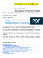 Aprende A Calcular El Precio de Tu Trabajo en Costura