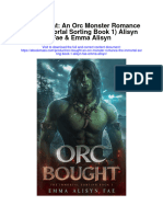 Orc Bought An Orc Monster Romance The Immortal Sorting Book 1 Alisyn Fae Emma Alisyn Full Chapter