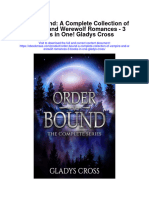 Order Bound A Complete Collection of Vampire and Werewolf Romances 3 Books in One Gladys Cross Full Chapter