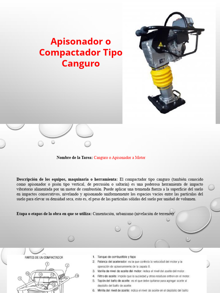Apisonador Tipo Canguro: Uso y Seguridad | PDF | Negocios | Hogar ...