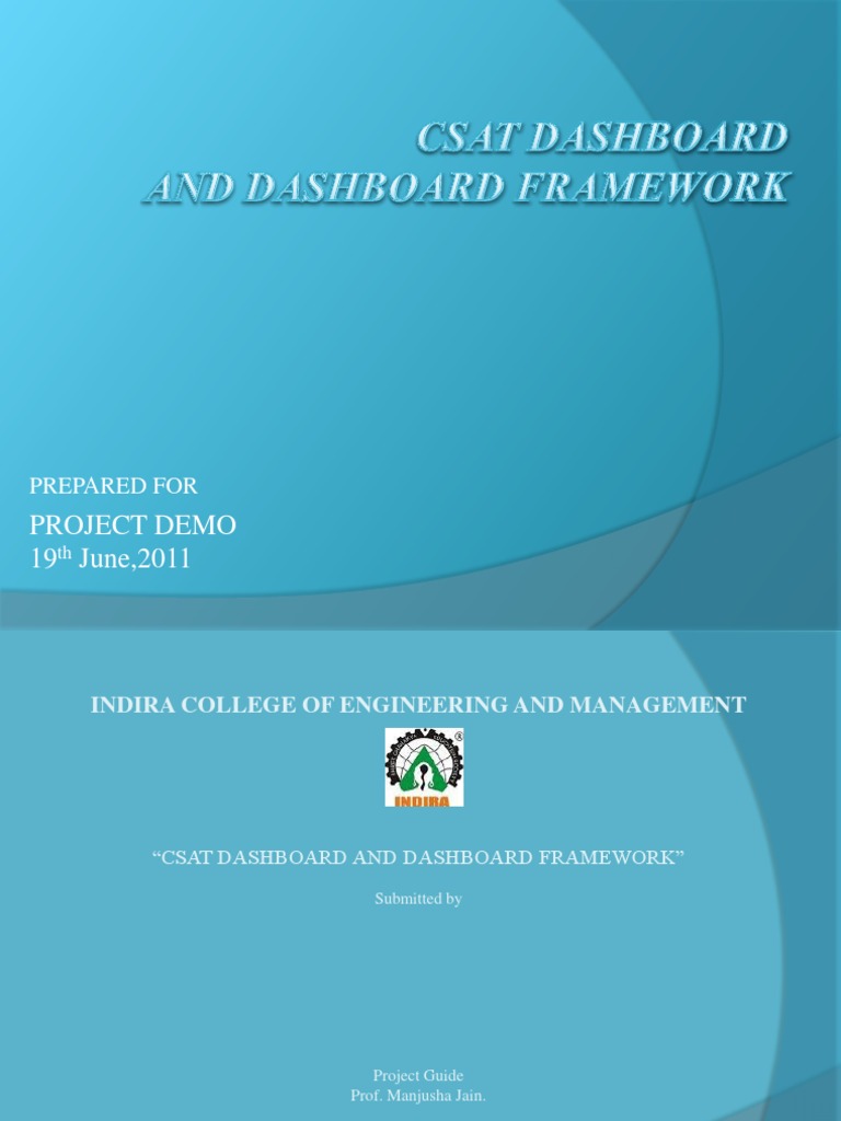 CSAT Dashboard Framework Overview | PDF | Model–View–Controller | Web ...