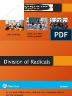 Dividing Radicals