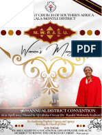 Women's Manyano District Convention Programme 2024