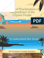 The Act of Proclamation of Independence of the Filipino People