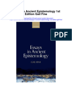 Essays in Ancient Epistemology 1St Edition Gail Fine Full Chapter