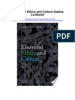 Essays On Ethics and Culture Sabina Lovibond Full Chapter