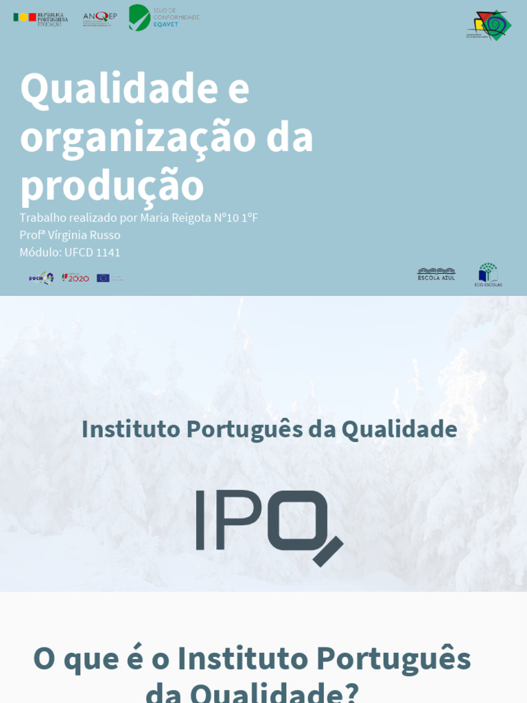 Qualidade e Certificação ISO em Portugal | PDF | ISO 9000 | Gestão de ...
