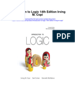 Introduction To Logic 14Th Edition Irving M Copi Full Chapter