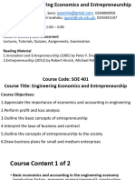 SOE 401 - Engineering Econs - Entre Lecture1 - 3 Mr. Seini - DR Gazali - 2023