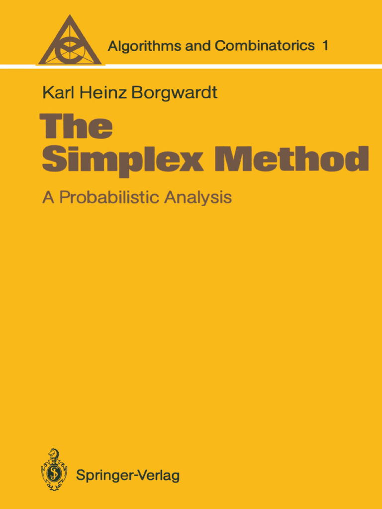 The simplex method pdf linear programming time complexity
