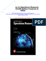 Download Introduction To Operations Research 11E Ise 11Th Ise Edition Frederick S Hillier full chapter