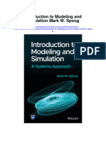 Download Introduction To Modeling And Simulation Mark W Spong full chapter