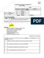 Prueba Lenguaje 4º