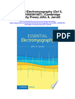 Essential Electromyography Oct 5 2023 - 1009381067 - Cambridge University Press John A Jarratt Full Chapter