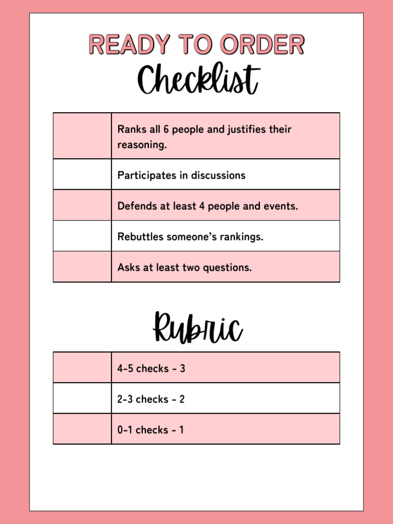 Ready To Order | PDF