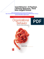 Organizational Behavior A Practical Problem Solving Approach Third Edition Angelo Kinicki Full Chapter