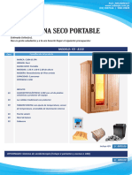 Sauna Seco Portable: MODELO: YD - 8150