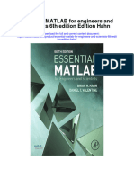 Essential Matlab For Engineers and Scientists 6Th Edition Edition Hahn Full Chapter