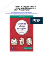 Download Essential Idioms In English Phrasal Verbs And Collocations Fifth Edition Robert James Dixson full chapter