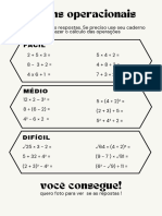 Teal and Yellow Simple Order of Operations Worksheet