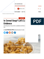 Is Cereal Soup? Let's Look at The Evidence