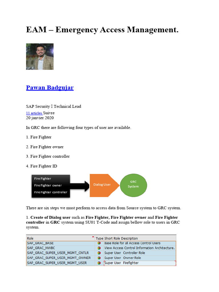 SAP GRC Emergency Access Guide | PDF | Software | Computing