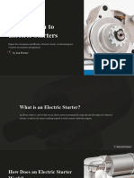 Introduction To Electric Starters: by Jan Prester