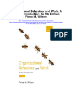 Download Organizational Behaviour And Work A Critical Introduction 5E 5Th Edition Fiona M Wilson full chapter
