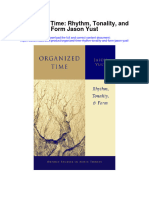 Organized Time Rhythm Tonality and Form Jason Yust Full Chapter