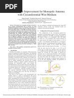 Performance Improvement For Monopole Antenna With Circumferential Wire Medium