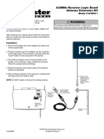 433Mhz Receiver Logic Board Antenna Extension Kit: Installation