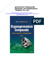 Download Organogermanium Compounds Theory Experiment And Applications Vladimir Ya Lee full chapter