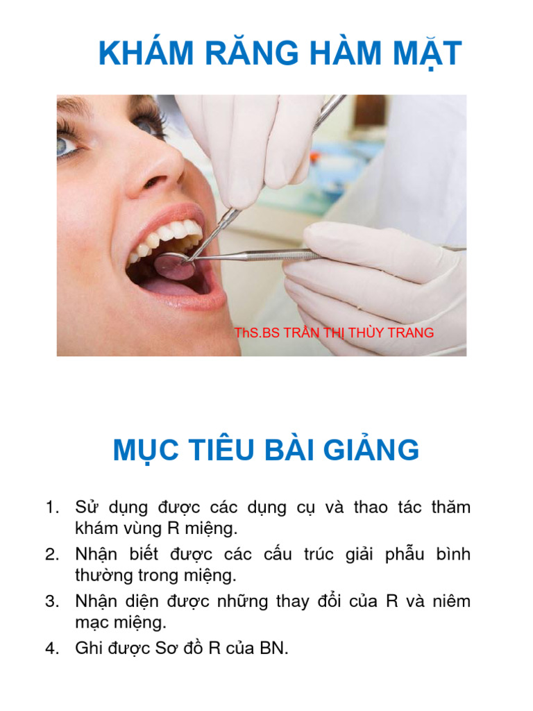 KHÁM RĂNG HÀM MẶT | PDF