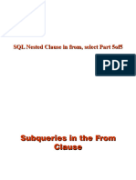 9 - SQL Nested Clause-Select-From Part - 5of5