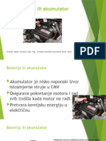 Tehničar Cestovnog Prometa - Cestovna Vozila - Akumulator - 3. Razred 2 Sata