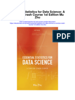 Essential Statistics For Data Science A Concise Crash Course 1St Edition Mu Zhu Full Chapter