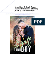 Small Town Boy A Small Town Opposites Attract Romance Hickory Hills Book 3 Claire Hastings All Chapter